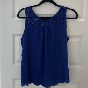 Royal Blue Cut-Out Tank Top
